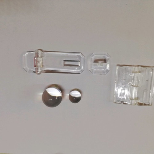 Plexiglass accessories new, hinges, latch, knobs