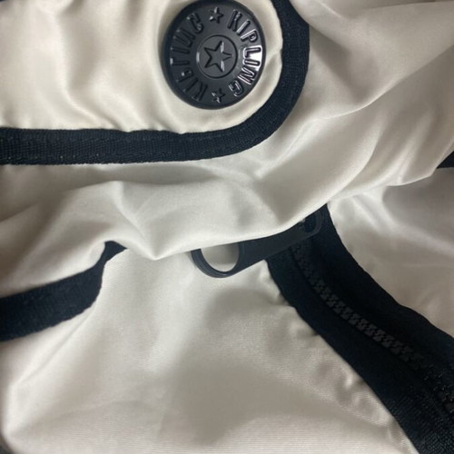 Kipling backpack white like new with black details