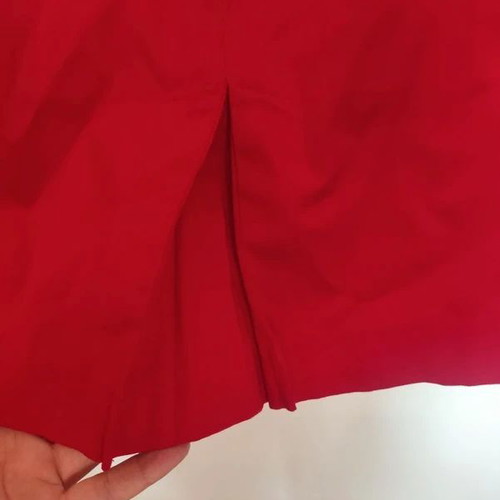 Sandro Ferrone Red Cotton Stretch Summer Skirt Size S Like New