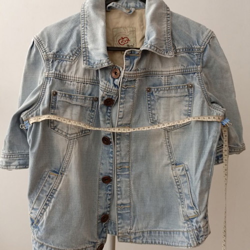 Eva Moritz Denim Jacket like new, cropped light blue, size S