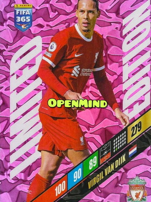 Κάρτα Virgil Van Dijk XXL Limited Edition FIFA 365 2024 Andrenalyn XL καινούργια