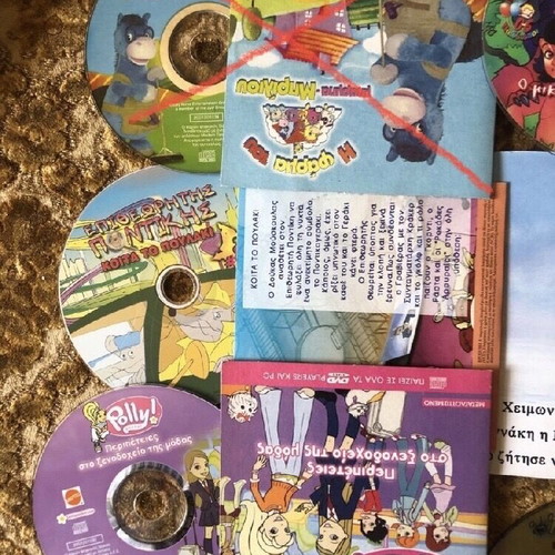 Children's DVDs used, pack of 5, dubbed animated movies