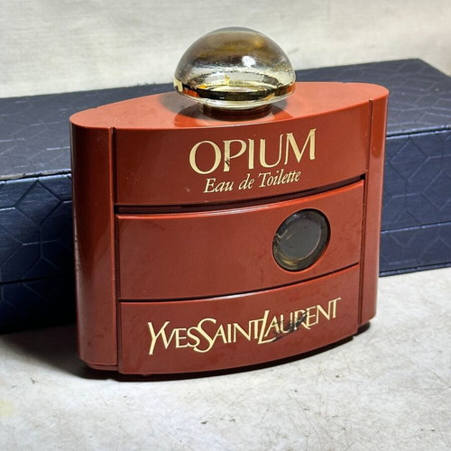 Yves Saint Laurent Opium Eau de Toilette 60ml used, vintage decorative empty bottle