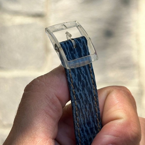 Swatch DELAVE GK145 vintage wristwatch 34mm, denim design