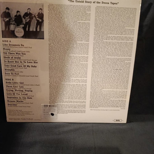 The Decca Tapes The Beatles vinyl LP sealed, clear 180g