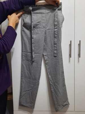 Mango pants like new, white and gray, size XS