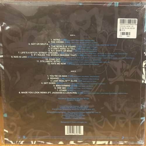 Nas Made You Look: God's Son Live 2002 vinyl new