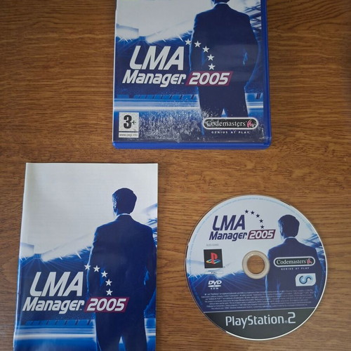 LMA Manager 2005 PlayStation 2 game used, complete pack