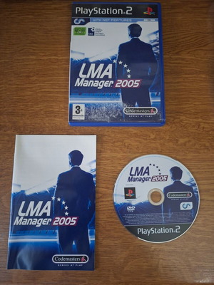 LMA Manager 2005 PlayStation 2 game used, complete pack