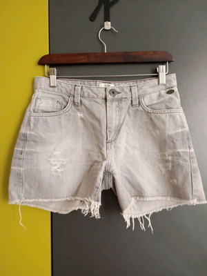 Τζιν σορτς BSB γυναικείο μεταχειρισμένο, γκρι, νούμερο 27