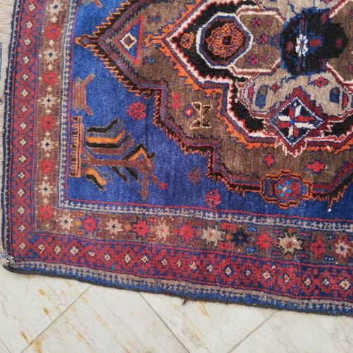 Authentic handmade rug used