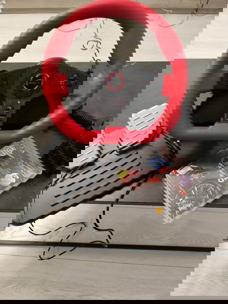 Τιμόνι Carbon GT Racing Wheel + Gran Turismo 5 PS3
