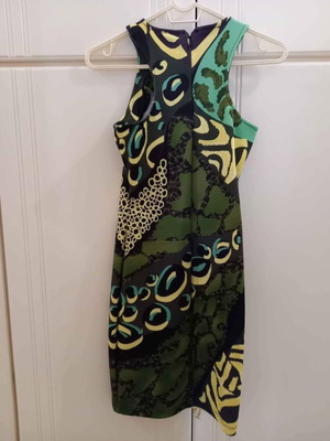 Μίνι φόρεμα animal print αφόρετο, εφαρμοστό, μέγεθος S/M