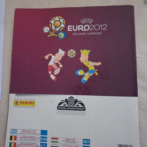 Panini Euro 2012 Poland Ukraine sticker album used, complete