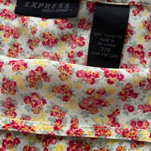 EXPRESS WORLD BRAND, skirt with fine stripes, size USA 7/8, (M) and (L).