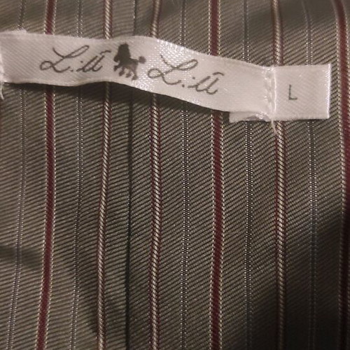Short coat jacket like new, white and gray, size L