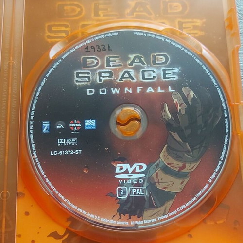 Dead Space Downfall DVD used with Greek subtitles