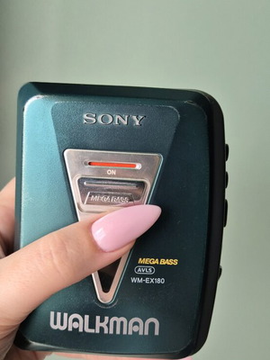 Sony Walkman WM-EX180 Megabass AVLS used, rare petrol color