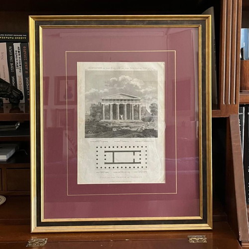 Authentic Delettre 1805 Engraving like new, Thiseio Athens