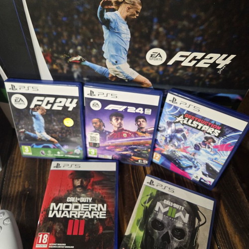 Sony PlayStation 5 Disk Edition 825GB with 5 Games
