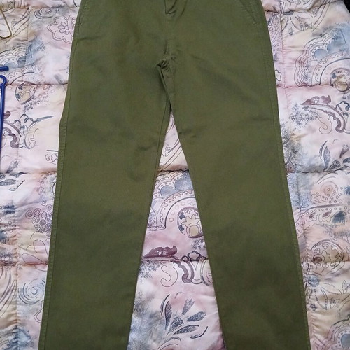 Benetton pants khaki used, size S