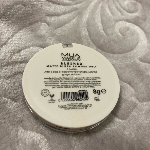 MUA powder duo peachy blush new
