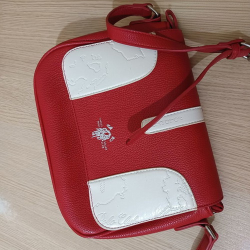Harvey Miller shoulder bag like new, white and red