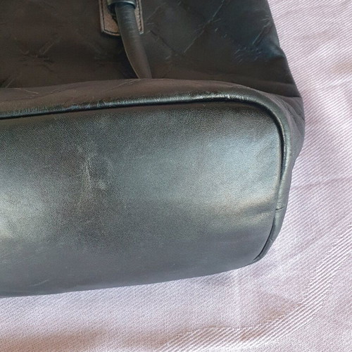 Longchamp shoulder bag used, soft leather, size M, black
