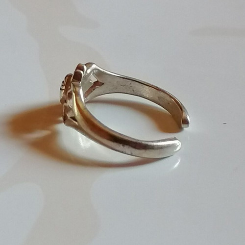 925 Silver Toe Ring with Sun Design new