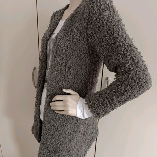 Zara Girls Khaki Long Cardigan Type Sheep Used, Size 13-14 Years
