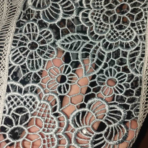 Midi dress from Zini guipure lace powder blue like new