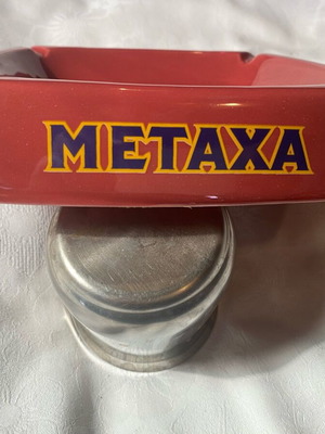Metaxa promotional ashtray used