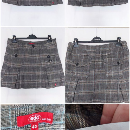 Esprit EDC Short Skirt like new, plaid, sizes L XL