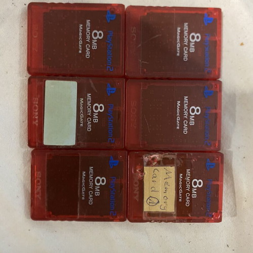 Memory cards for PlayStation 2 like new, pack of 6