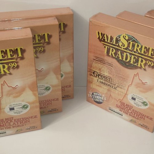 Wall Street Trader 99 PC simulation game new, lot of 6