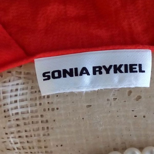 Sonia Rykiel blouse top like new, red-orange, size small-medium