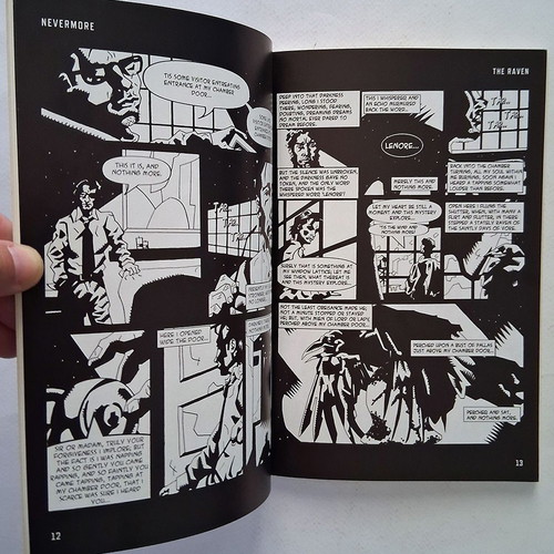 Nevermore graphic adaptation of Edgar Allan Poe's short stories, used