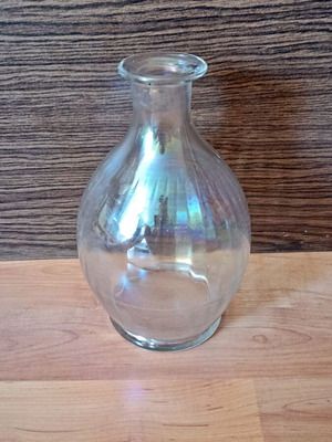 Vintage bottle for alcohol, water or vase, used, good condition