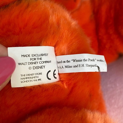 Vintage Disney Tigger plush toy used, big 54 cm, Winnie the Pooh’s friend