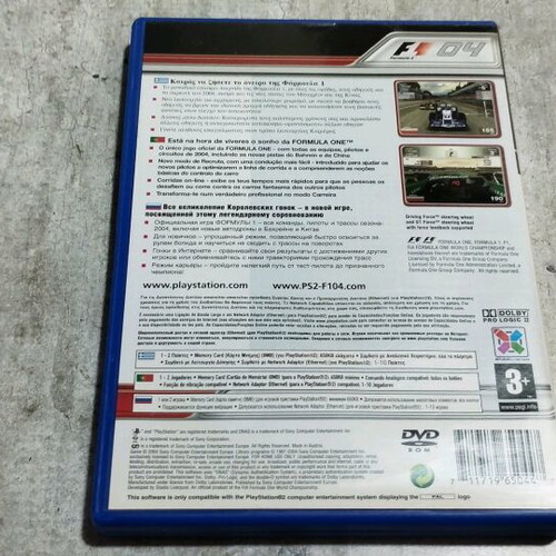 F1 04 PlayStation 2 used with Greek manual
