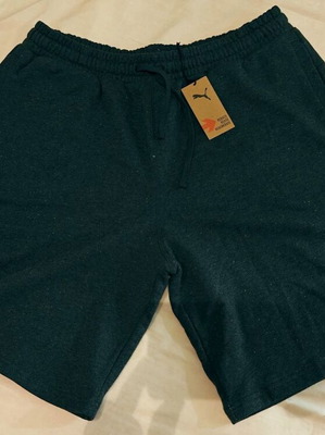 Puma ανδρική βερμούδα French Terry, μέγεθος XL, ανθρακί με πολύχρωμες πιτσιλιές