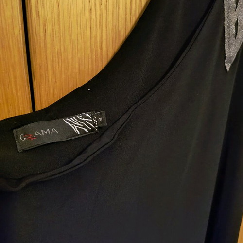 Grama one-piece evening jumpsuit like new, size S with silver details