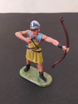 Elastolin Norman Archer Figure 7cm used, 1970s Germany