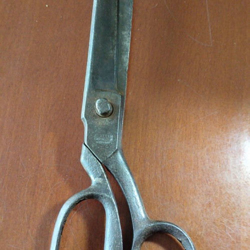 Vintage F.Klein Solingen Tailor Scissors 23 cm used, carbon steel