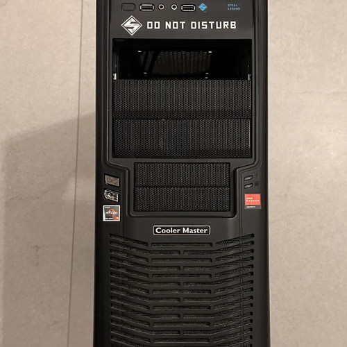 Coolermaster ATX case black with side glass