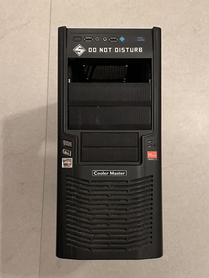Coolermaster ATX case black with side glass