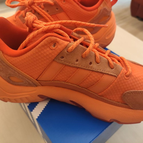 Adidas ZX22 BOOST athletic shoes new, size 42, orange