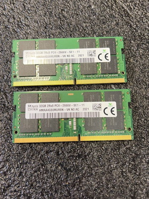 64GB (2x32GB) DDR4 SK-hynix PC4-2666V RAM like new