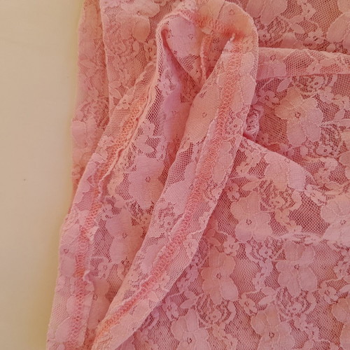 Bill Cost pink lace blouse with flowers, like new, size S
