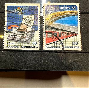 Ελληνικα Γραμματοσημα: Europa CEPT  1988 σφραγισμενη